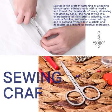 JUNING Sewing Kit with Case Portable Sewing Supplies for Home