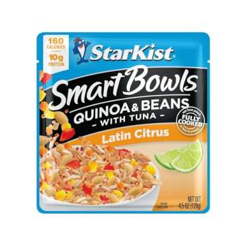 StarKist Smart Bowls Latin Citrus, 4.5 oz Pouch (Pack of 12) – Features Quinoa & Beans with Wild Caught Tuna