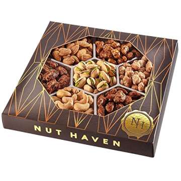 Holiday Christmas Nuts Gift Basket - Sweet & Salted Gourmet Treats