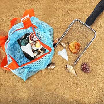 Vodolo Beach Mesh Shovel & Bag for Shell Collecting Fun