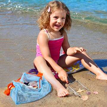 Beach Mesh Shovel & Bag for Shell Collecting Adventure