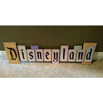 Walt Disney Disneyland Wall Sign Plaque Vintage Park Entrance Marquee New