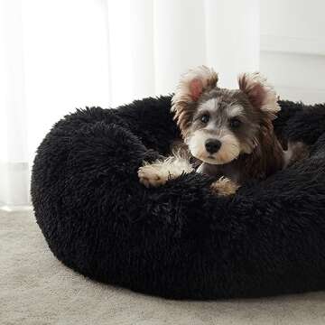 Calming Dog & Cat Bed - Cozy Plush Cuddler