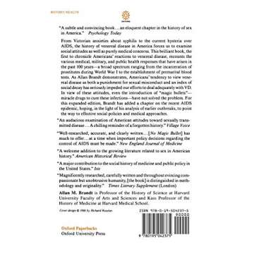 No Magic Bullet: A Social History of Venereal Disease in the United States Since 1880 (Oxford Paperbacks)