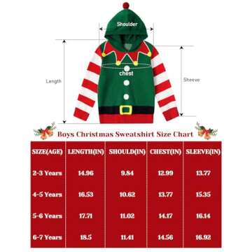 Toddler Boys Christmas Sweatshirt with 3D Santa