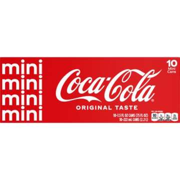 Coke Mini-Can 7.5oz, 10 pack