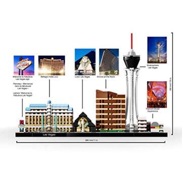 LEGO Architecture Skyline Collection Las Vegas Building Kit 21047 (487 Pieces)