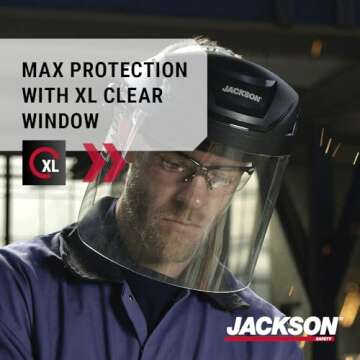 Jackson Safety F4XP Premium Face Shield with Speed Dial Headgear