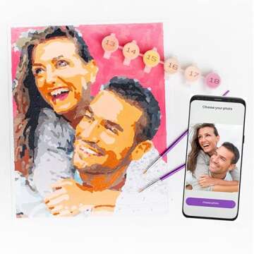 Custom Paint by Number Portraits Deluxe Kit - Create Your Own Art