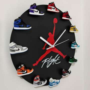 3D Basketball Shoes Clock