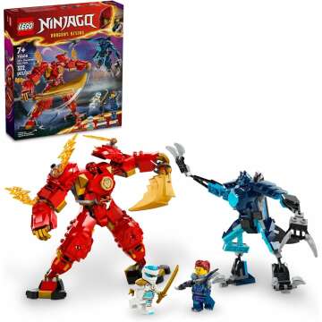 LEGO NINJAGO Kai’s Elemental Fire Mech for Kids