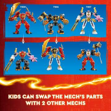 LEGO NINJAGO Kai’s Elemental Fire Mech for Kids