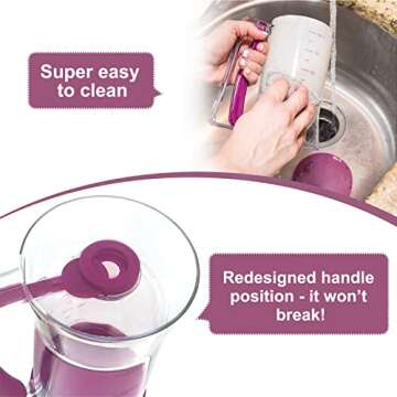 Kndatle Pancake Cupcake Batter Dispenser, Batter Separator Bakeware Maker with Measuring Label, Perfect Baking Tool for Cupcakes, Waffles, Muffin Mix, or Any Baked Goods