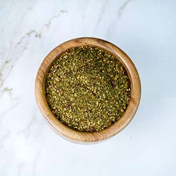 Za'atar by Z&Z | Za'atar Spice Blend with Zaatar Spice, Sumac, & Toasted Sesame Seeds | Za'atar Seasoning for Breads, Salads, Chicken, or Snacks | Savory & Tangy Palestinian Zaatar Seasoning, 3.25 Oz