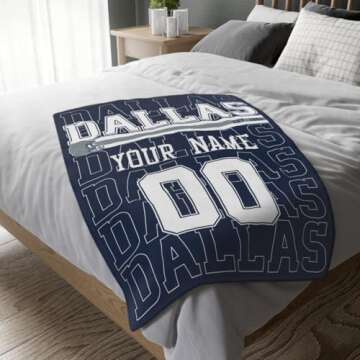 Custom Dallas Throw Blanket Gift for Men & Women