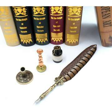 Antique Quill Pen Set