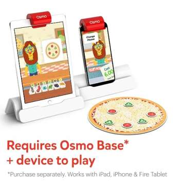 Osmo Pizza Co. Educational STEM Learning Games - Math & Communication Skills - Ages 5-12 - For iPad, iPhone, Fire Tablet