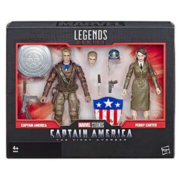 Marvel Legends Captain America & Peggy Carter 2-Pack - Exclusive Collectible