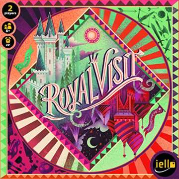 IELLO: Royal Visit, Strategy Board Game, Bring The King to Your Castle, Become a Legend in The Valley, Made for 2 Players, for Ages 8 and Up