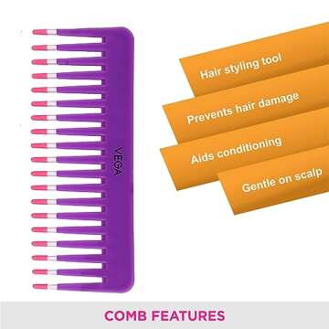 Neighbours Lane Vega Shampoo Comb 1268 1 Pcs by Vega Product