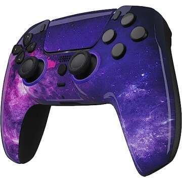 Custom Wireless Controller Compatible with PS5 - Multiple Designs Available (PS5 Galaxy)