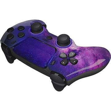 Custom Wireless Controller Compatible with PS5 - Multiple Designs Available (PS5 Galaxy)