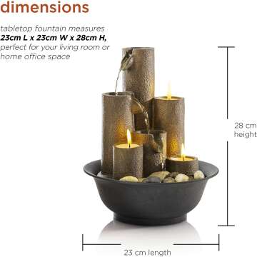 Tiered Tabletop Fountain