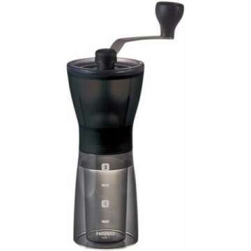 Hario Mini-Slim Plus Ceramic Coffee Mill - Perfect Grind for Fresh Coffee