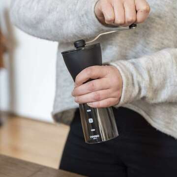 Hario Mini-Slim Plus Ceramic Coffee Mill - Perfect Grind