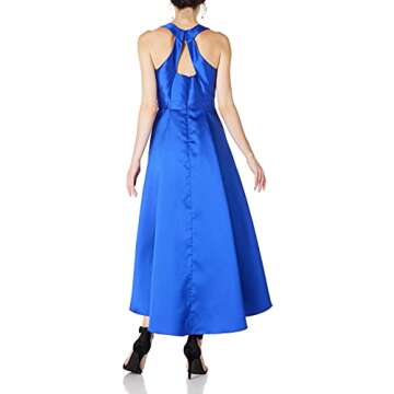 Social Graces Women's Sleeveless Mikado High-Low Dress 16 Duchess Blue