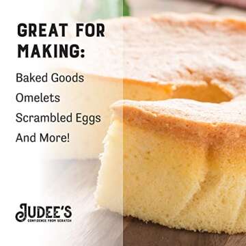 Judee’s Dried Whole Egg Powder 11 oz - Baking Supplies - Delicious and Gluten-Free for Breakfast, Baking, and Camping Meals - Simplifies Outdoor Cooking Preparation - Dried Eggs Powder