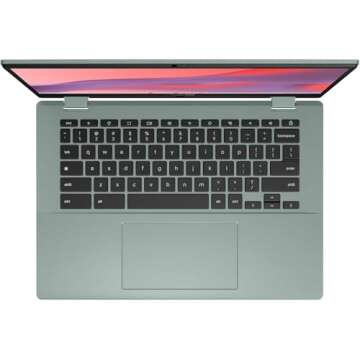 ASUS CM14 Flip Chromebook 14.0" FHD Touch Display (MediaTek Kompanio 520 Processor, ARM Mali-G52 MC2 GPU, 4GB LPDDR4X, 64GB eMMC SSD, WiFi 6, SD Reader, Bluetooth 5.3, HD Webcam, Chrome OS) (Renewed)