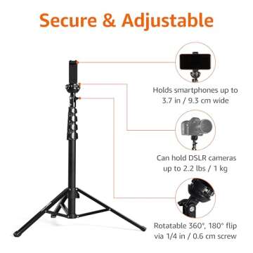 Amazon Basics 64-Inch Smartphone Tripod & Selfie Stick