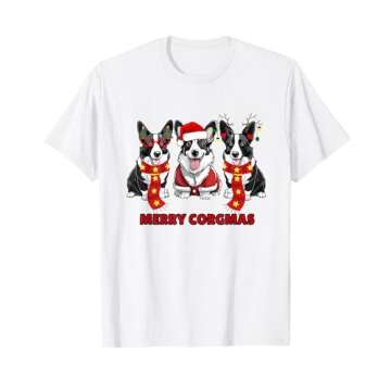 Merry Corgmas Cardigan Welsh Corgi Dog Christmas T-Shirt