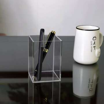 NIUBEE Acrylic Pen Holder
