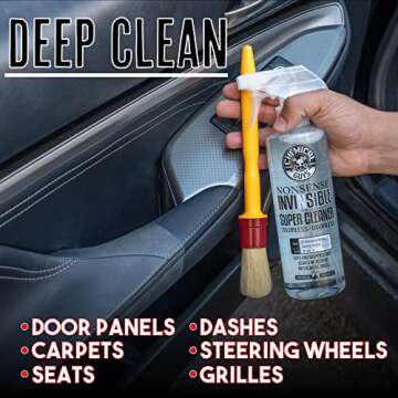 Chemical Guys SPI_993_16 Nonsense Colorless & Odorless All Surface Super Cleaner (For Vinyl, Rubber, Plastic, Carpet) Safe for Home, Garage, Cars, Trucks, SUVs, RVs & More, 16 fl oz, Unscented