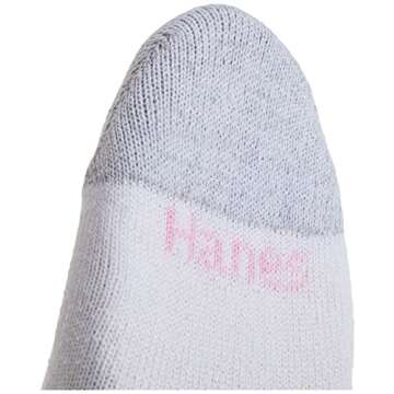 Hanes Womens Value, Ankle Soft Moisture-wicking Socks, Available In 10 And 14-packs Athletic-socks, White - 10 Pack, 5-9 US