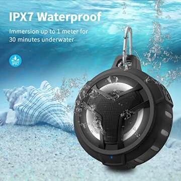 EBODA Bluetooth Shower Speaker: Waterproof & Portable Sound