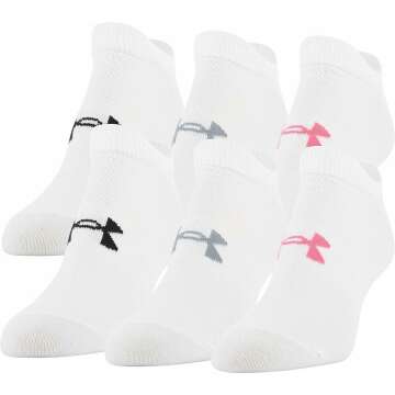 Under Armour Women's Lightweight No Show Socks - 6 Pairs