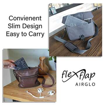 Airplane Travel Essentials for Flying Flex Flap Cell Phone Holder & Flexible Tablet Stand for Desk, Bed, Treadmill, Home & in-Flight Airplane Travel Accessories - Travel Must Haves Cool Gadgets