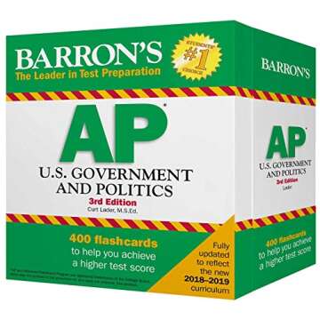 AP U.S. Government and Politics Flash Cards (Barron's Test Prep)