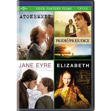 Atonement / Pride & Prejudice / Jane Eyre / Elizabeth Four Feature Films [DVD]