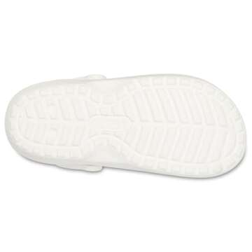 Crocs Classic Lined Clog White/Grey Men's 7, Women's 9 Medium