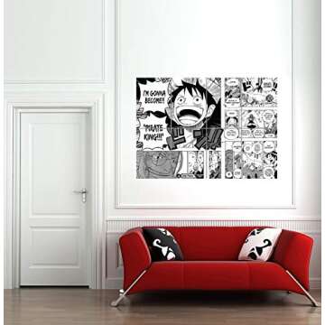 Doppelganger33 LTD One Piece Manga Anime Cartoon Japan Home Decor Wall Art Multi Panel Poster Print 47x33 inches