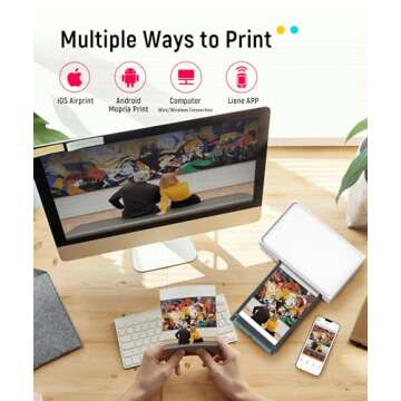 Liene Portable Instant Photo Printer for iPhone & Android