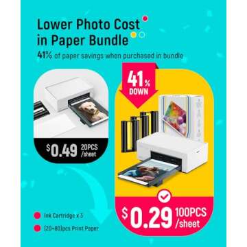 Liene Portable Instant Photo Printer for iPhone & Android