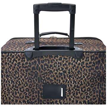 Rockland Jungle Softside Upright Luggage, Leopard, 4-Piece Set (14/19/24/28)