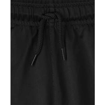 The Children's Place Boys' Black Athletic Basketball Shorts - Small Size