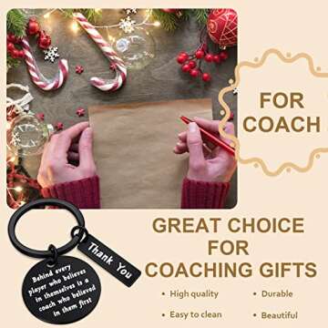 Yetene Coach Gifts Keychain Set for Appreciation