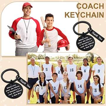 Yetene Coach Gifts Keychain Set for Appreciation